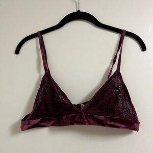Lace Bralette in Deep Purple
